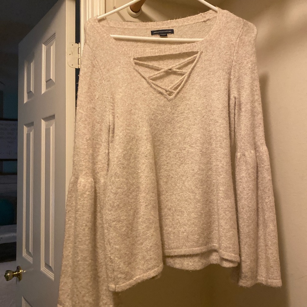 cream sweater